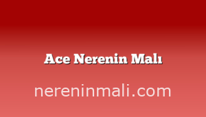 Ace Nerenin Malı