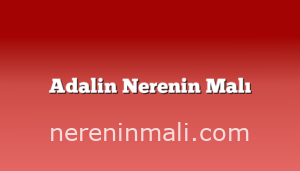 Adalin Nerenin Malı