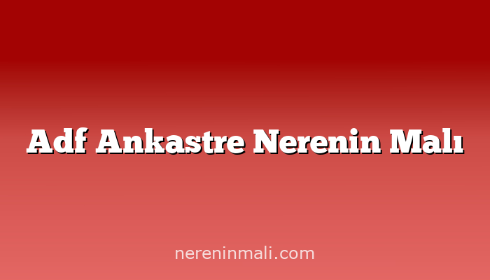 Adf Ankastre Nerenin Malı