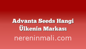 Advanta Seeds Hangi Ülkenin Markası