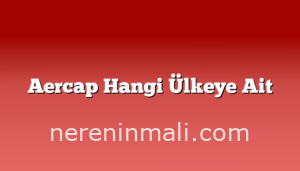 Aercap Hangi Ülkeye Ait