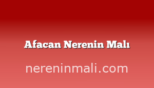 Afacan Nerenin Malı