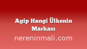 Agip Hangi Ülkenin Markası