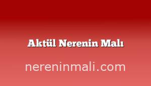 Aktül Nerenin Malı