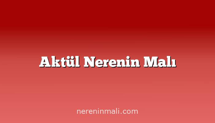 Aktül Nerenin Malı