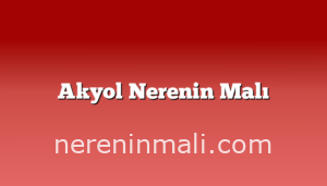 Akyol Nerenin Malı