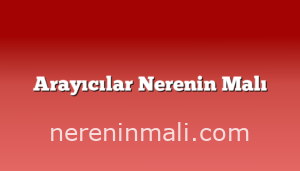 Arayıcılar Nerenin Malı