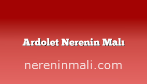 Ardolet Nerenin Malı