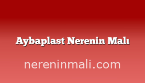 Aybaplast Nerenin Malı