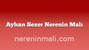 Ayhan Sezer Nerenin Malı