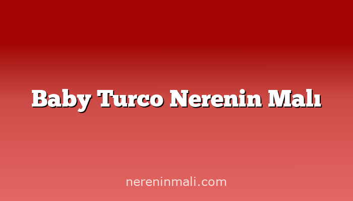 Baby Turco Nerenin Malı