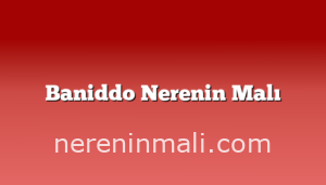 Baniddo Nerenin Malı