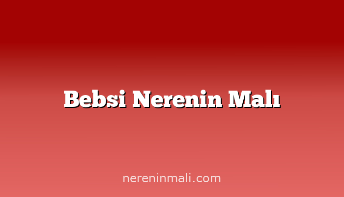 Bebsi Nerenin Malı