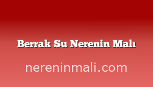 Berrak Su Nerenin Malı