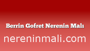 Berrin Gofret Nerenin Malı