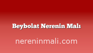 Beybolat Nerenin Malı