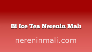 Bi Ice Tea Nerenin Malı