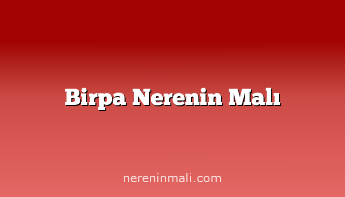 Birpa Nerenin Malı