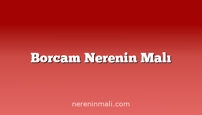 Borcam Nerenin Malı