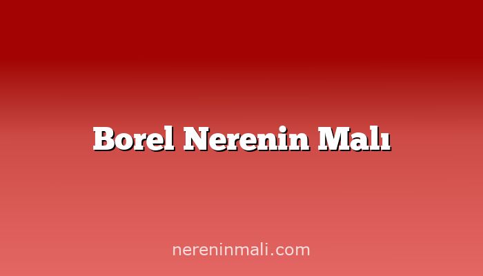 Borel Nerenin Malı