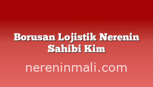 Borusan Lojistik Nerenin Sahibi Kim