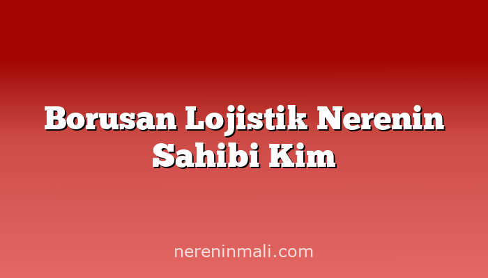 Borusan Lojistik Nerenin Sahibi Kim