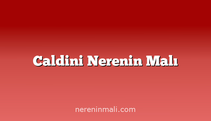 Caldini Nerenin Malı