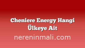 Cheniere Energy Hangi Ülkeye Ait