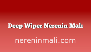 Deep Wiper Nerenin Malı