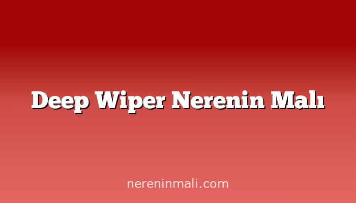 Deep Wiper Nerenin Malı