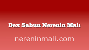 Dex Sabun Nerenin Malı