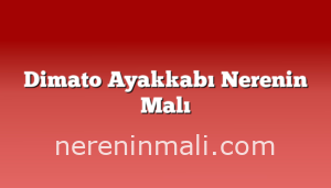 Dimato Ayakkabı Nerenin Malı