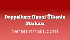 Doppelherz Hangi Ülkenin Markası