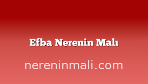 Efba Nerenin Malı