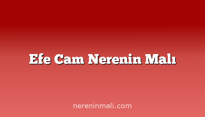 Efe Cam Nerenin Malı