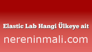 Elastic Lab Hangi Ülkeye ait