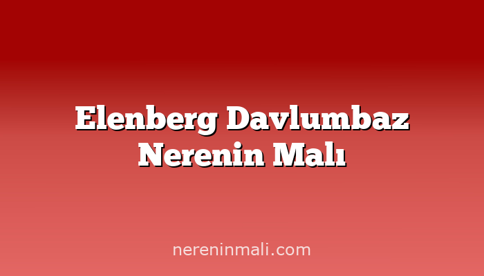 Elenberg Davlumbaz Nerenin Malı