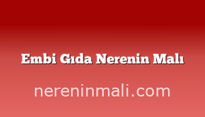 Embi Gıda Nerenin Malı