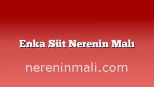 Enka Süt Nerenin Malı