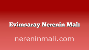 Evimsaray Nerenin Malı