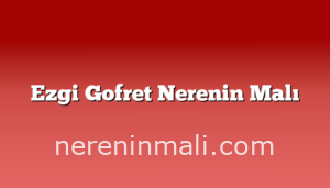 Ezgi Gofret Nerenin Malı