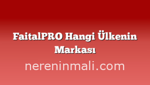 FaitalPRO Hangi Ülkenin Markası