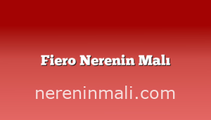 Fiero Nerenin Malı