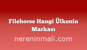 Filehorse Hangi Ülkenin Markası