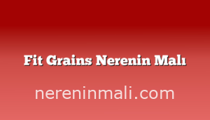 Fit Grains Nerenin Malı