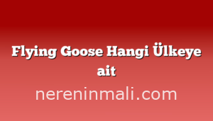 Flying Goose Hangi Ülkeye ait