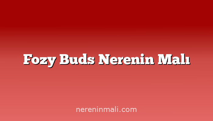 Fozy Buds Nerenin Malı