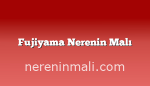 Fujiyama Nerenin Malı