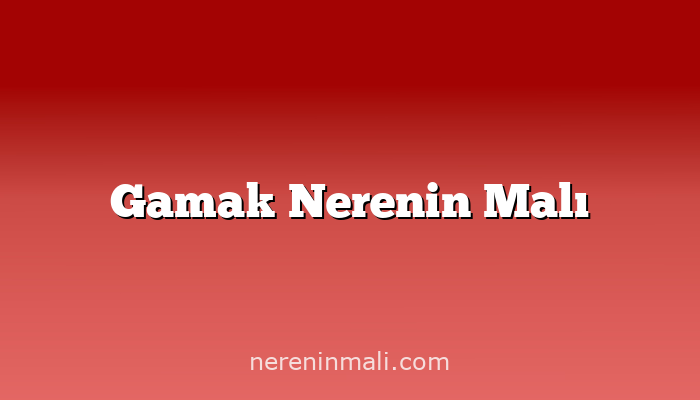 Gamak Nerenin Malı