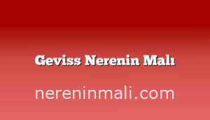 Geviss Nerenin Malı